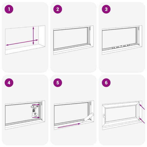 vidaXL Podkrovné okno RISOR 80 x 55 cm PVC a sklo – Obrázok 9