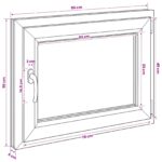 vidaXL Podkrovné okno RISOR 50 x 55 cm PVC a sklo – Obrázok 11