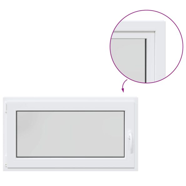 vidaXL Podkrovné okno RISOR 110 x 55 cm PVC a sklo – Obrázok 2