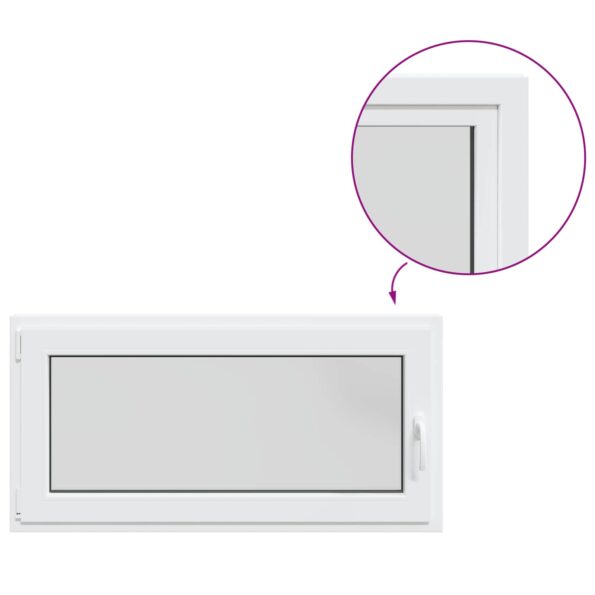 vidaXL Podkrovné okno RISOR 50 x 55 cm PVC a sklo – Obrázok 2