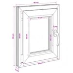 vidaXL Podkrovné okno RISOR 40 x 60 cm PVC a sklo – Obrázok 11