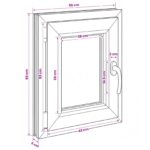 vidaXL Podkrovné okno RISOR 50 x 60 cm PVC a sklo – Obrázok 11