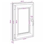 vidaXL Podkrovné okno RISOR 40 x 70 cm PVC a sklo – Obrázok 11