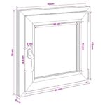 vidaXL Podkrovné okno RISOR 70 x 70 cm PVC a sklo – Obrázok 11