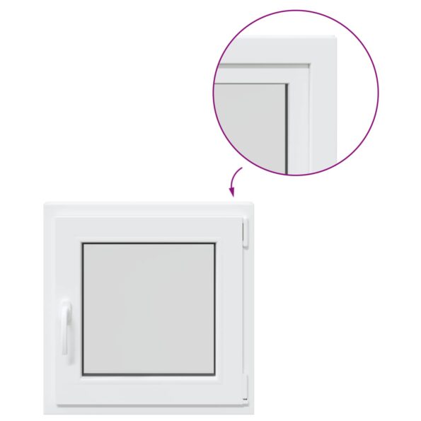 vidaXL Podkrovné okno RISOR 70 x 70 cm PVC a sklo – Obrázok 2