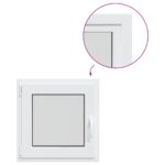 vidaXL Podkrovné okno RISOR 70 x 70 cm PVC a sklo – Obrázok 2