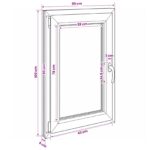 vidaXL Podkrovné okno RISOR 50 x 100 cm PVC a sklo – Obrázok 11