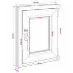 vidaXL Podkrovné okno RISOR 50 x 55 cm PVC a sklo – Obrázok 10