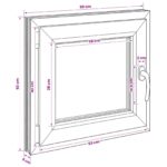 vidaXL Podkrovné okno RISOR 60 x 50 cm PVC a sklo – Obrázok 11