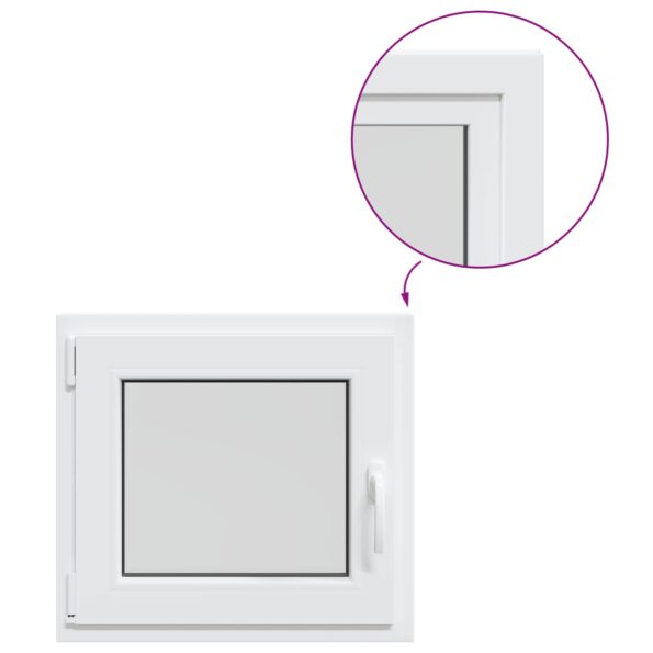 vidaXL Podkrovné okno RISOR 60 x 50 cm PVC a sklo – Obrázok 2
