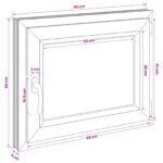 vidaXL Podkrovné okno RISOR 50 x 55 cm PVC a sklo – Obrázok 11