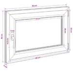 vidaXL Podkrovné okno RISOR 95 x 50 cm PVC a sklo – Obrázok 11