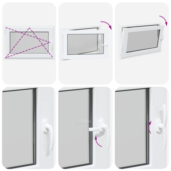 vidaXL Podkrovné okno RISOR 95 x 50 cm PVC a sklo – Obrázok 10