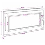 vidaXL Podkrovné okno RISOR 50 x 55 cm PVC a sklo – Obrázok 11