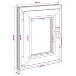vidaXL Podkrovné okno RISOR 50 x 55 cm PVC a sklo – Obrázok 11