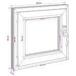 vidaXL Podkrovné okno RISOR 60 x 55 cm PVC a sklo – Obrázok 11