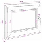 vidaXL Podkrovné okno RISOR 50 x 55 cm PVC a sklo – Obrázok 11
