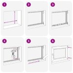 vidaXL Biele vnútorné farby okna v suteréne RISOR 75 x 55 cm – Obrázok 9