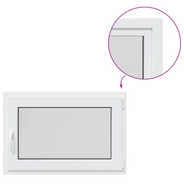 vidaXL Podkrovné okno RISOR 90 x 55 cm PVC a sklo – Obrázok 2