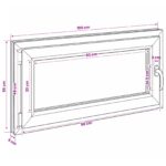 vidaXL Podkrovné okno RISOR 50 x 55 cm PVC a sklo – Obrázok 11
