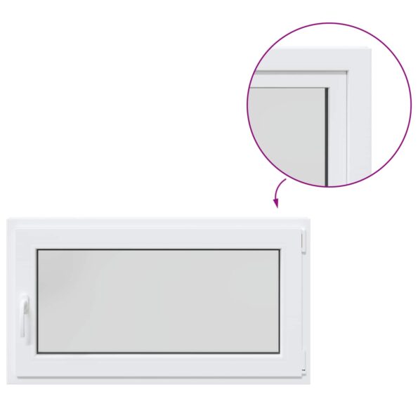 vidaXL Podkrovné okno RISOR 110 x 55 cm PVC a sklo – Obrázok 2