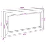 vidaXL Podkrovné okno RISOR 50 x 55 cm PVC a sklo – Obrázok 11