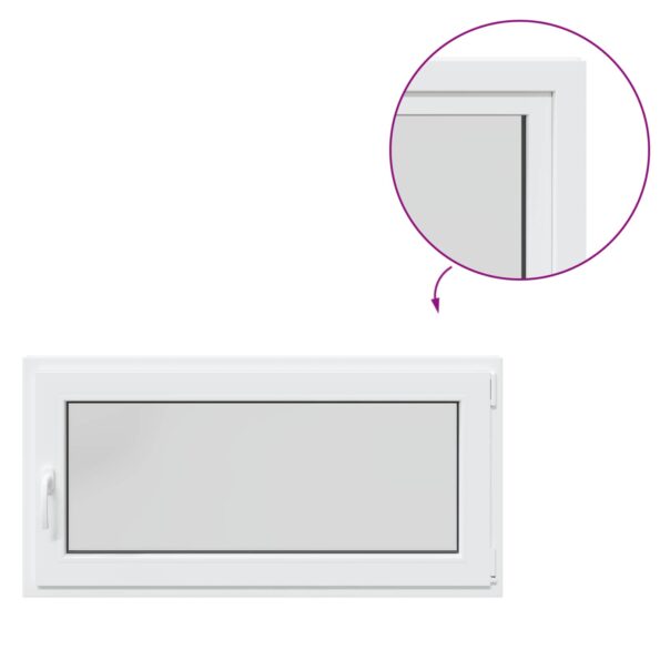 vidaXL Podkrovné okno RISOR 50 x 55 cm PVC a sklo – Obrázok 2