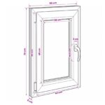 vidaXL Podkrovné okno RISOR 50 x 70 cm PVC a sklo – Obrázok 11