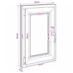 vidaXL Podkrovné okno RISOR 40 x 80 cm PVC a sklo – Obrázok 11