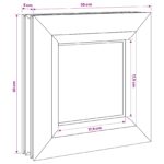 vidaXL Okno do pivnice RISOR 30 x 30 cm PVC a sklo – Obrázok 8