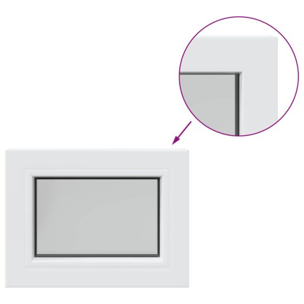 vidaXL Okno do pivnice RISOR 35 x 30 cm PVC a sklo – Obrázok 2