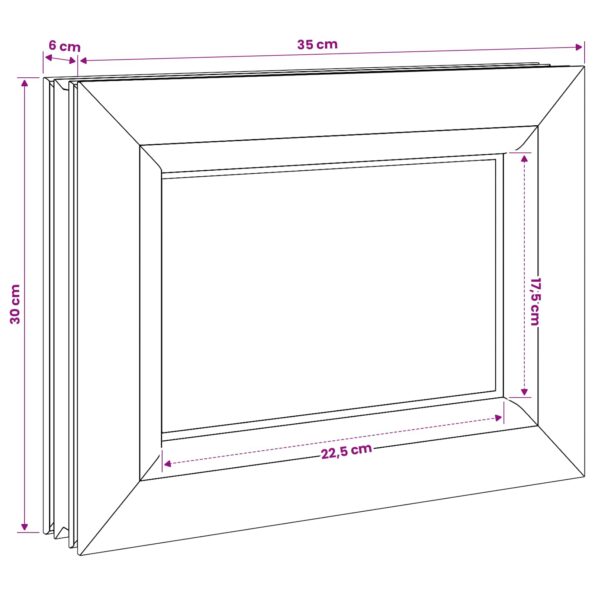vidaXL Okno do pivnice RISOR 35 x 30 cm PVC a sklo – Obrázok 8
