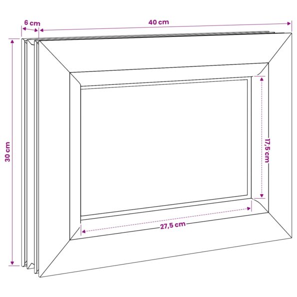 vidaXL Okno do pivnice RISOR 40 x 30 cm PVC a sklo – Obrázok 8