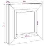 vidaXL Okno do pivnice RISOR 35 x 35 cm PVC a sklo – Obrázok 8