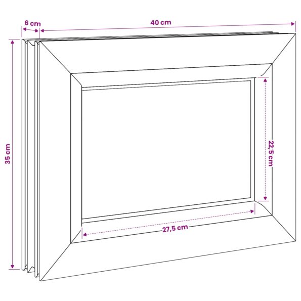 vidaXL Okno do pivnice RISOR 40 x 35 cm PVC a sklo – Obrázok 8