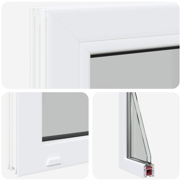 vidaXL Okno do pivnice RISOR 35 x 55 cm PVC a sklo – Obrázok 7