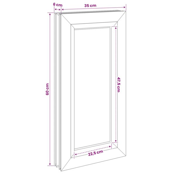 vidaXL Okno do pivnice RISOR 35 x 60 cm PVC a sklo – Obrázok 8