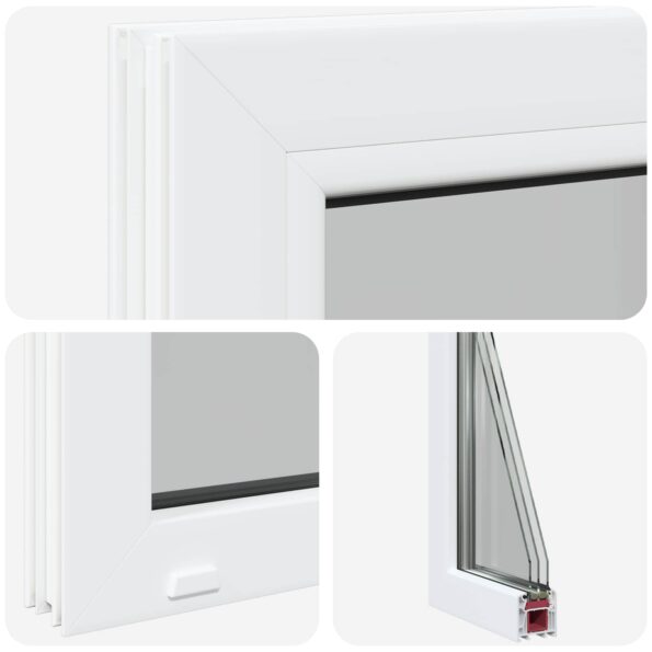 vidaXL Okno do pivnice RISOR 35 x 35 cm PVC a sklo – Obrázok 7