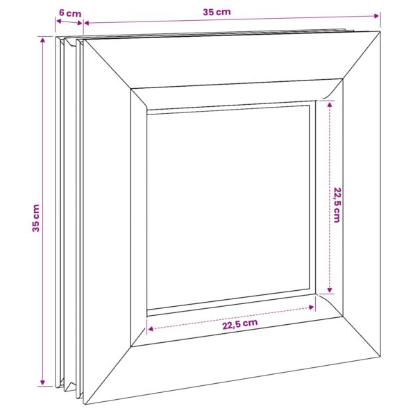 vidaXL Okno do pivnice RISOR 35 x 35 cm PVC a sklo – Obrázok 8