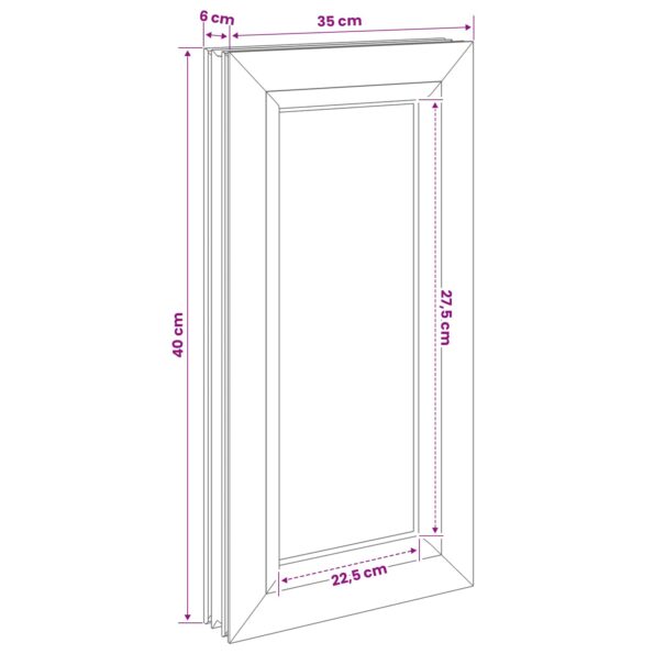 vidaXL Okno do pivnice RISOR 35 x 70 cm PVC a sklo – Obrázok 8