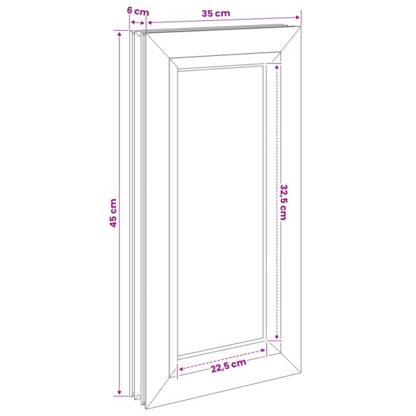 vidaXL Okno do pivnice RISOR 35 x 45 cm PVC a sklo – Obrázok 8