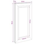 vidaXL Okno do pivnice RISOR 35 x 70 cm PVC a sklo – Obrázok 8
