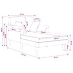 vidaXL Leňoška Ružová Zamat – Obrázok 10