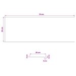 vidaXL Parapety 2 ks Lakovaný 70 x 25 x 2 cm Masívne bukové drevo – Obrázok 7