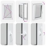 vidaXL Otočné a sklopné okno do suterénu RISOR 60 x 80 cm PVC a sklo – Obrázok 10