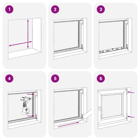 vidaXL Otočné a sklopné okno do suterénu RISOR 60 x 80 cm PVC a sklo – Obrázok 11