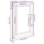 vidaXL Otočné a sklopné okno do suterénu RISOR 60 x 80 cm PVC a sklo – Obrázok 12