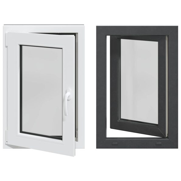 vidaXL Otočné a sklopné okno do suterénu RISOR 60 x 80 cm PVC a sklo – Obrázok 2