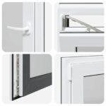 vidaXL Otočné a sklopné okno do suterénu RISOR 60 x 80 cm PVC a sklo – Obrázok 7