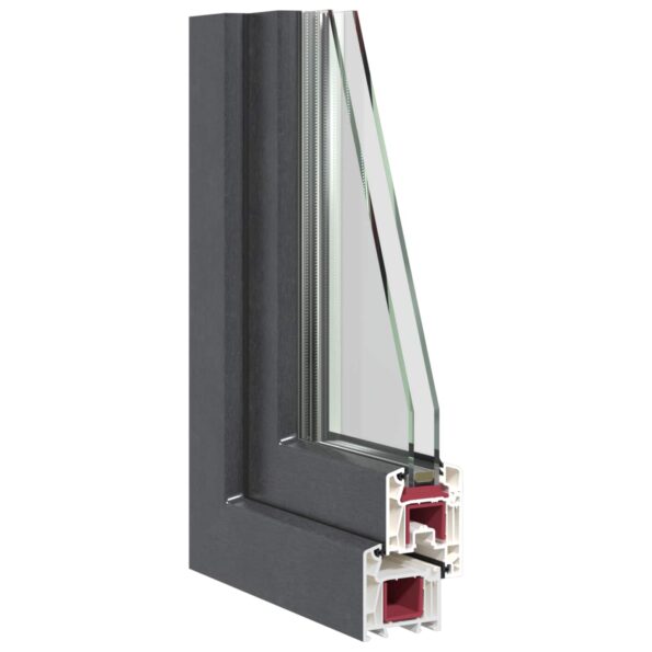 vidaXL Otočné a sklopné okno do suterénu RISOR 60 x 80 cm PVC a sklo – Obrázok 9